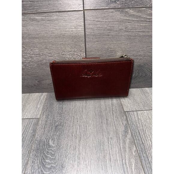 Patricia Nash Leather Marene Floret Twist Lock Wallet in British Tan B000604 - Picture 3 of 8